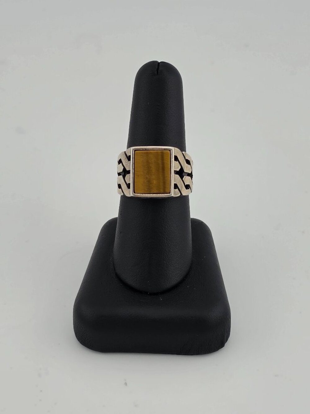 Brand New Sterling Silver 925 Tiger Stone Ring
